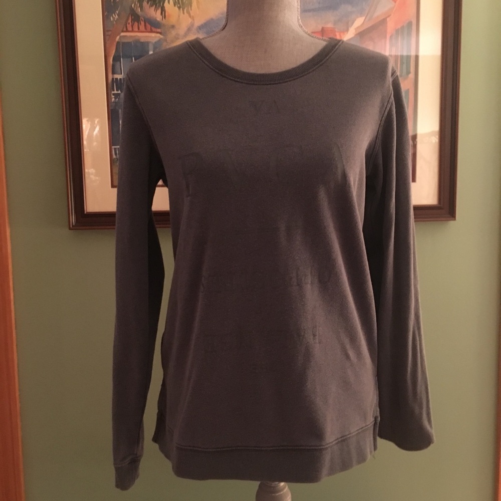 RVCA grey small sweatshirt with decal